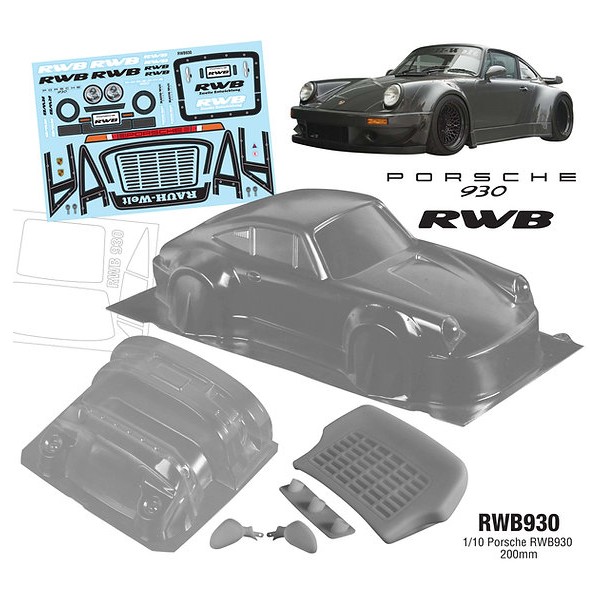 TEAMC RACING Porsche 930 RWB 200mm (TCRWB930)